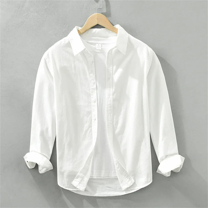 Herren Langarmhemd | Klassisches Button-Up Hemd | Zeitloser Stil für Jeden Tag