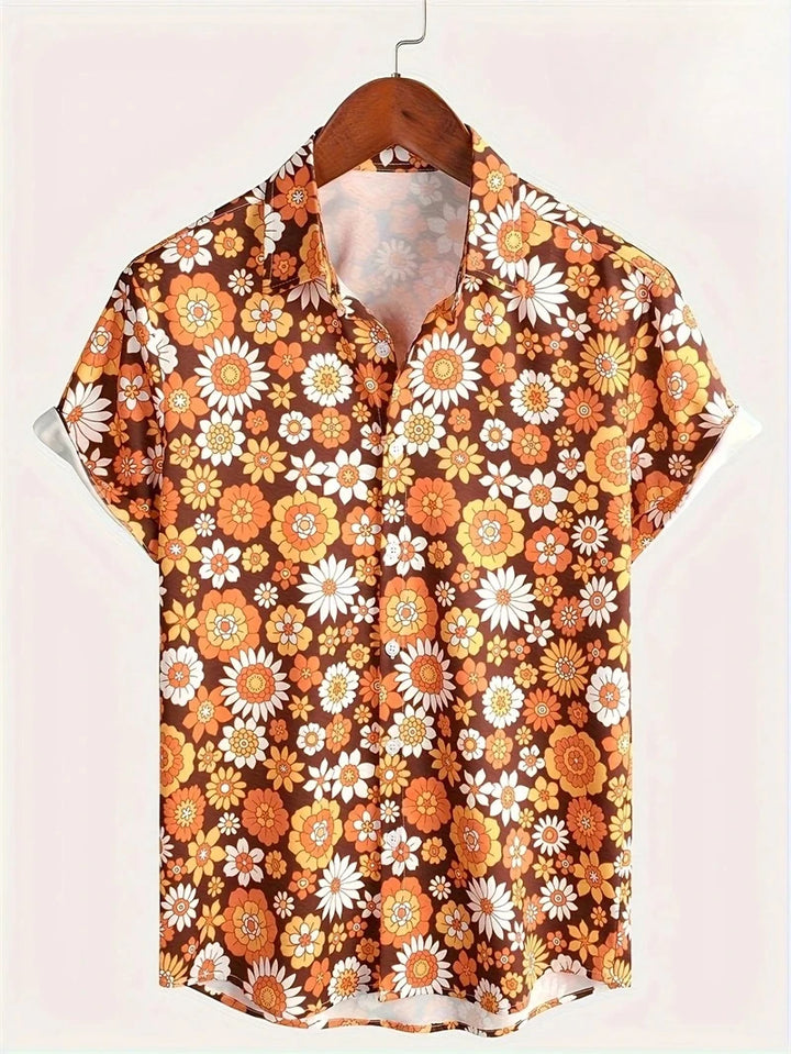 Valentin | Hawaii Hemd mit Blumen Print
