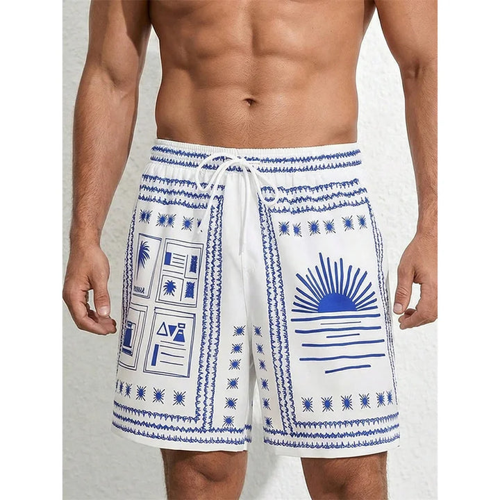 Jannik | Boardshorts mit Hawaii Print