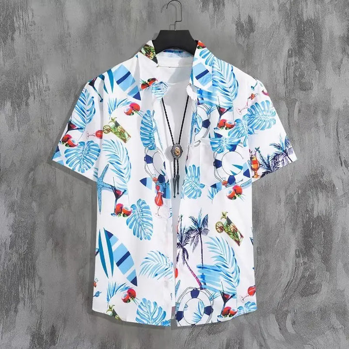 Leon | Hawaii Hemd mit Blumen Print