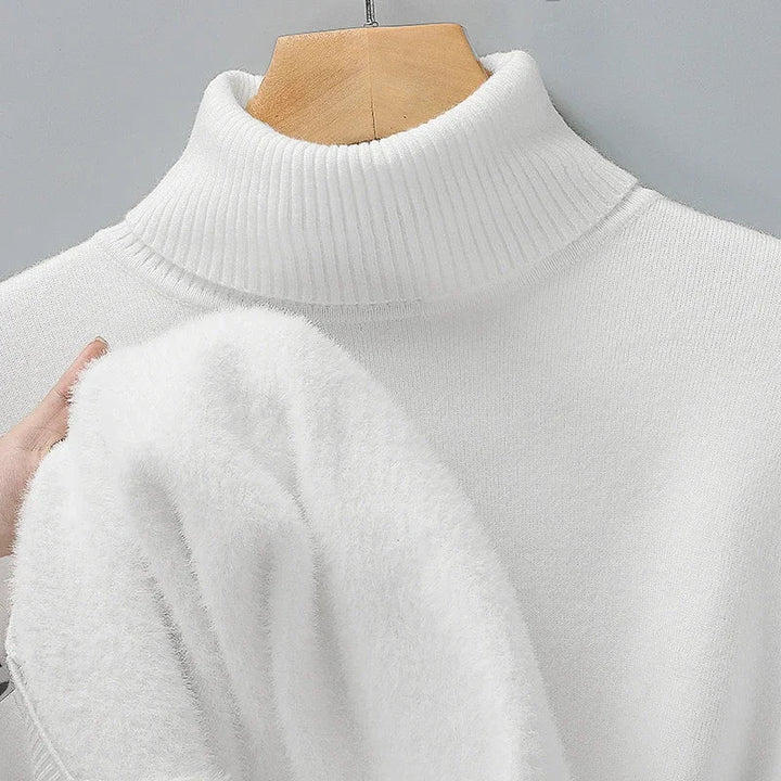 Liam | Herren Rollkragenpullover mit geripptem Saum