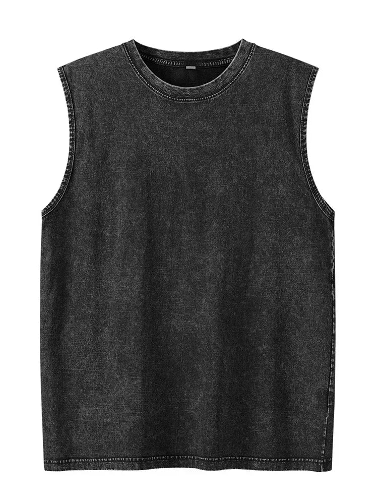 SwissFellas Herren ärmelloses Tank Top mit Rundhals, bequeme Passform
