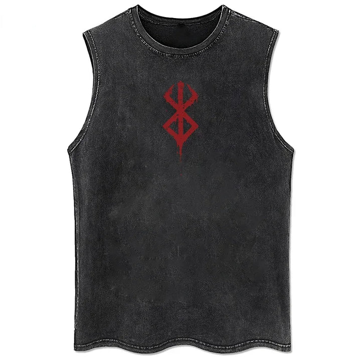 Men's Tank Top with Print | Comfortable Fit Sleeveless Shirt | Graphic Design | Streetwear Casual Look
