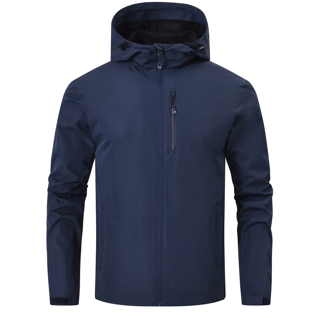 Herren Kapuzenjacke | Bequeme Passform mit Reissverschluss | Hoher Kragen | Outdoor Freizeitlook