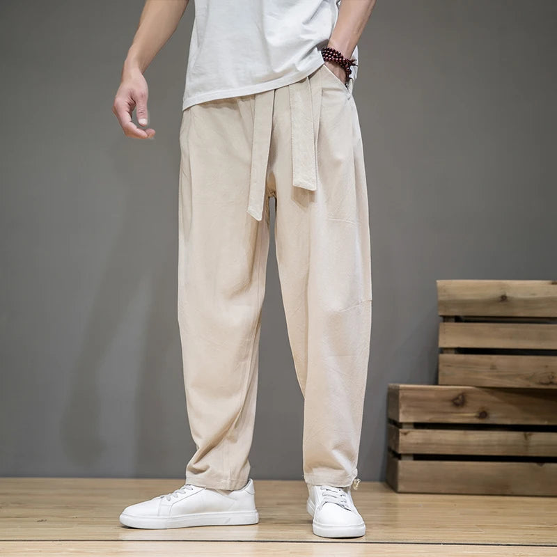 Herren Freizeithose | Weiter Gerader Schnitt und Schlichtes Design | Komfort für Jeden Tag
