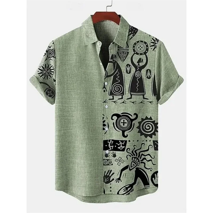 Bennet | Hawaii Hemd mit Retro Print