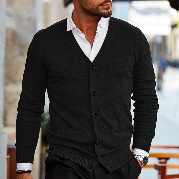 Anton | Herren Cardigan mit V-Ausschnitt