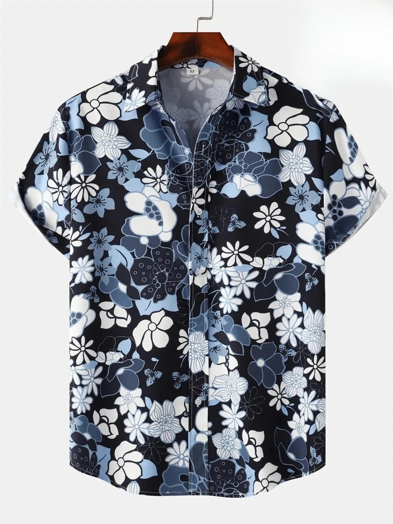 Valentin | Hawaii Hemd mit Blumen Print