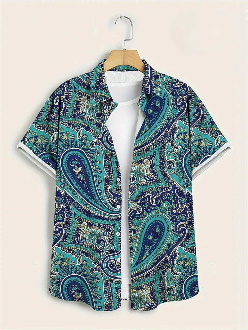 Milan | Hawaii Hemd mit Ethno Print