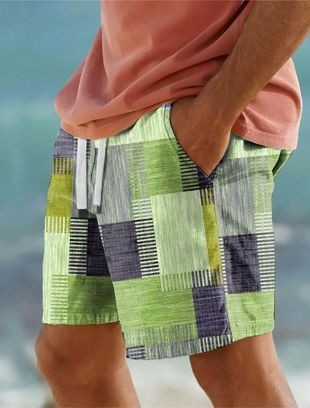 Nolan | Beach Shorts mit Geo Print