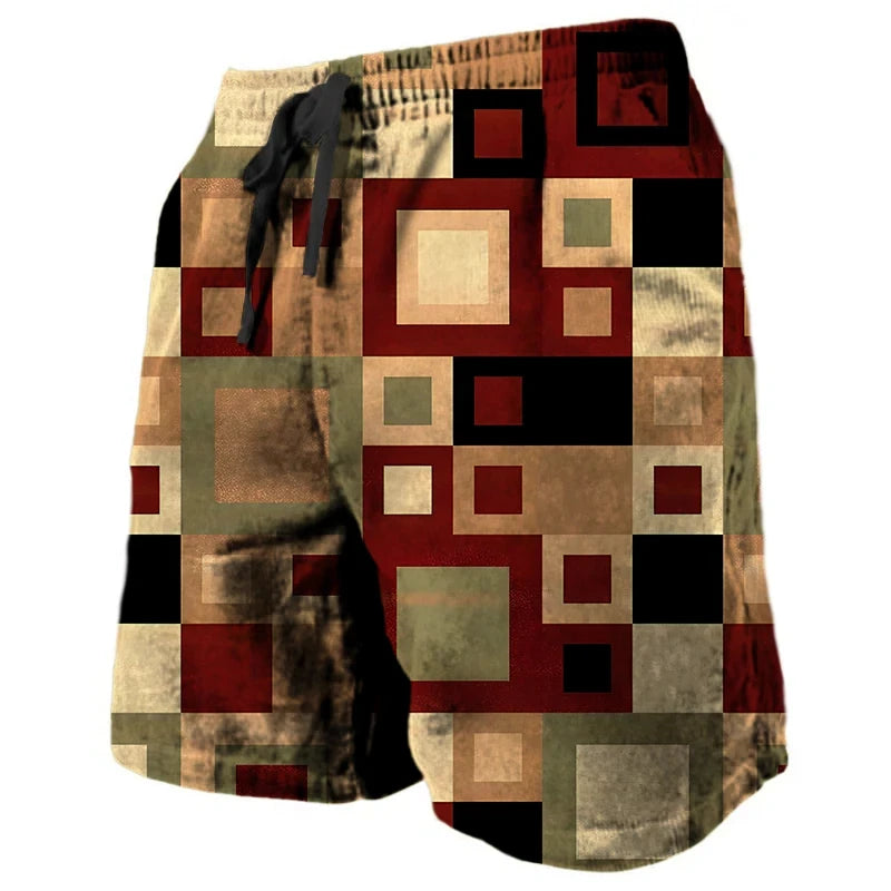 Kai | Beach Shorts mit Kompass Print