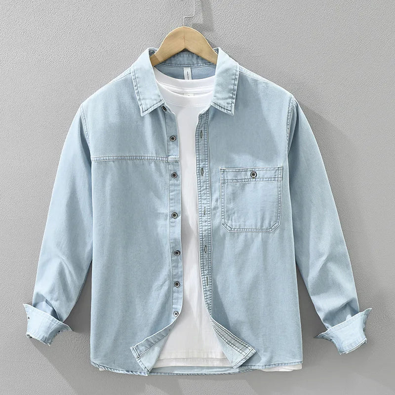 SwissFellas Herren Overshirt klassisch, lockere Passform