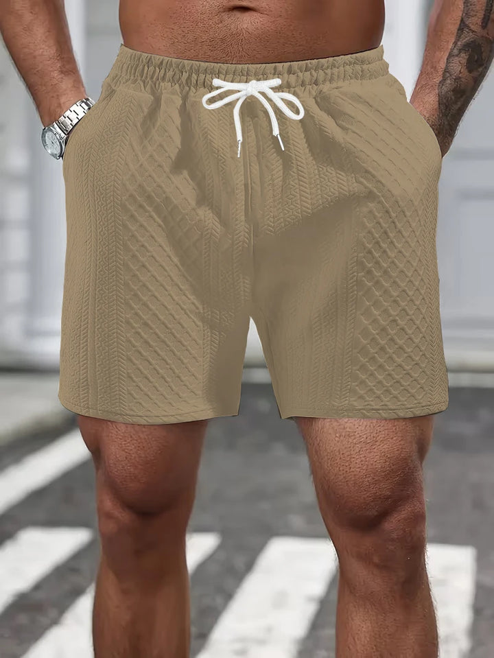 Noah | Strukturierte Sport Shorts mit Kordelzug