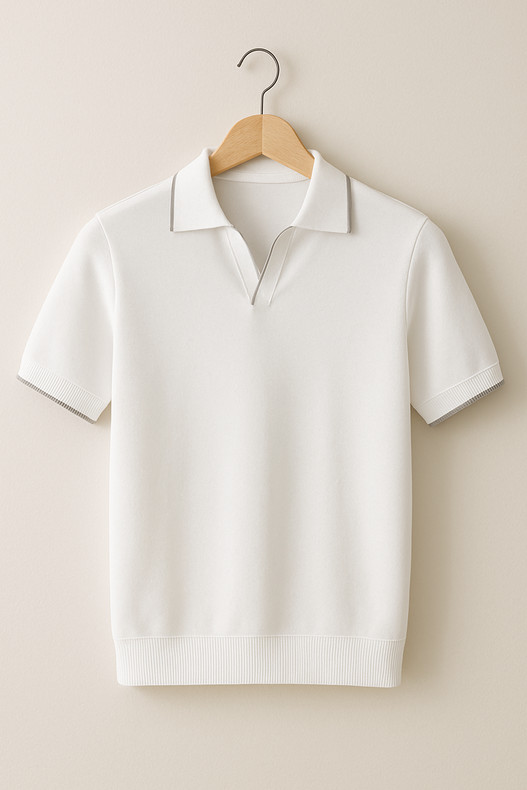 Colin | Herren Strick Polo mit Kontrastkante