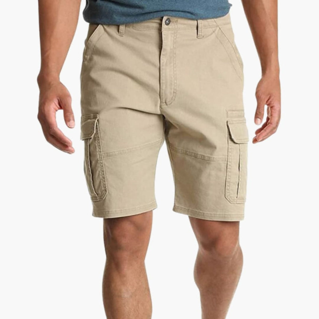 SwissFellas Herren Cargoshorts knielang mit Cargotaschen, reguläre Passform