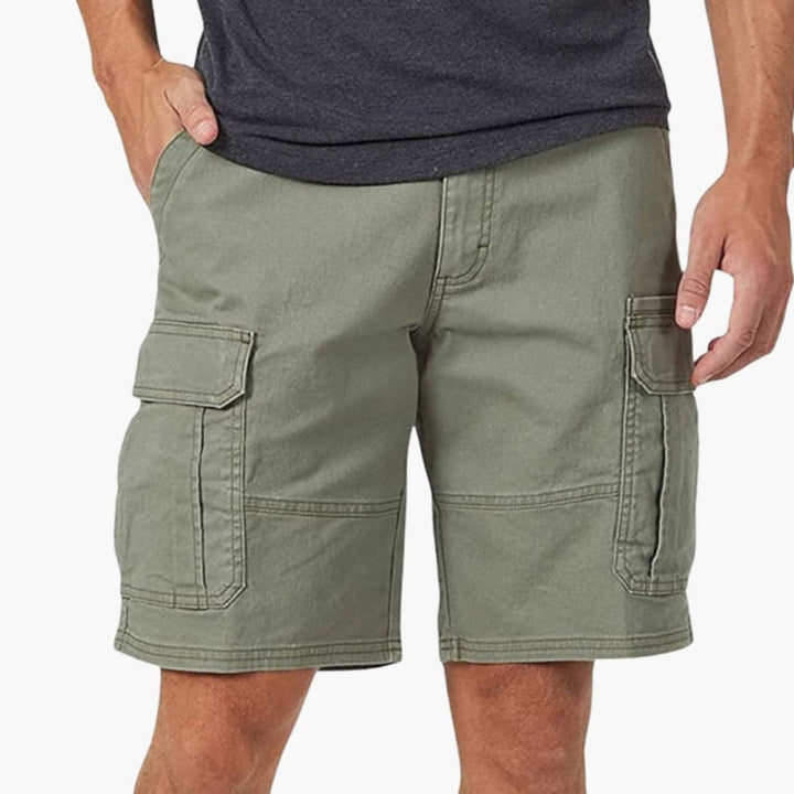 SwissFellas Herren Cargoshorts knielang mit Cargotaschen, reguläre Passform