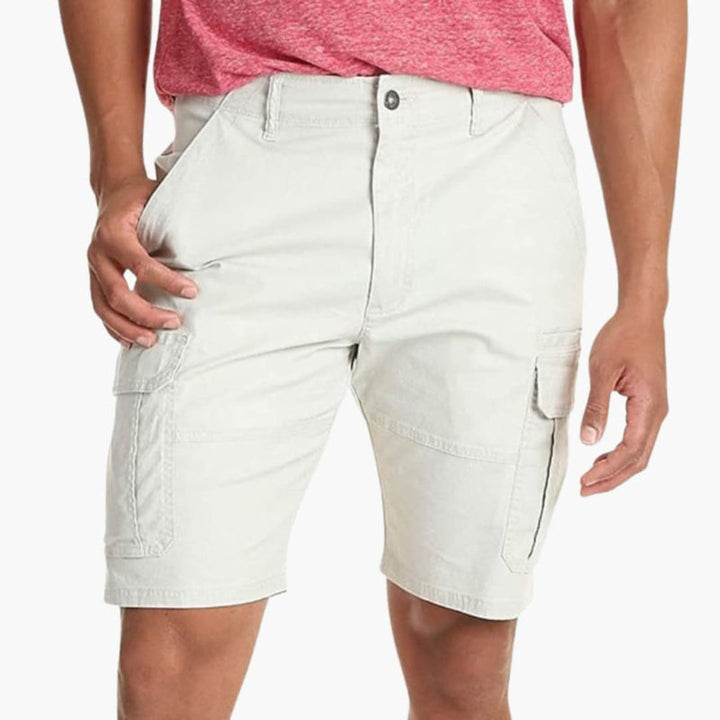 SwissFellas Herren Cargoshorts knielang mit Cargotaschen, reguläre Passform