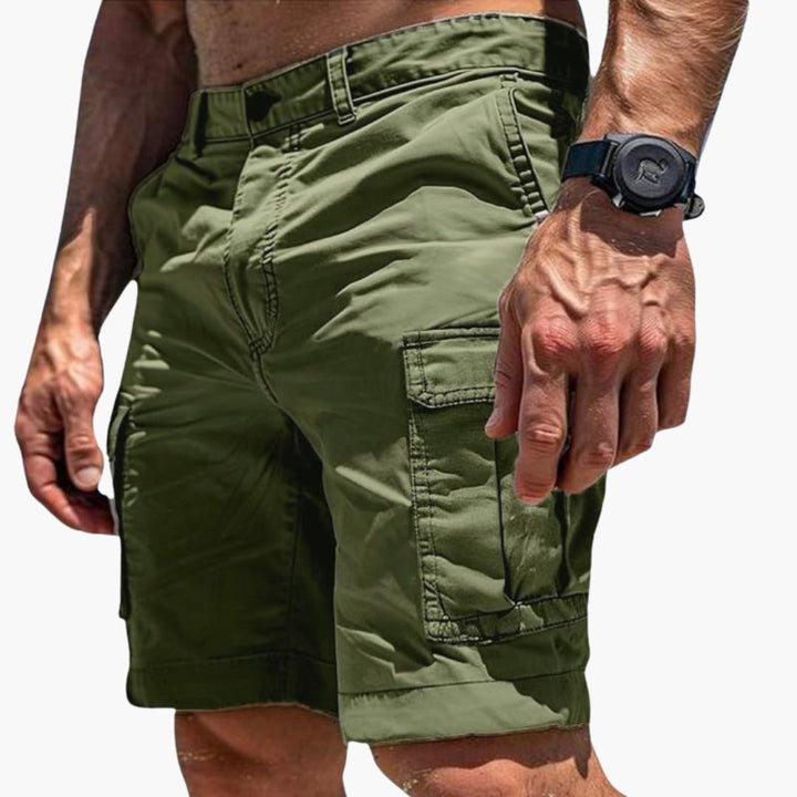SwissFellas Herren Cargoshorts mit mehreren Cargotaschen, reguläre Passform