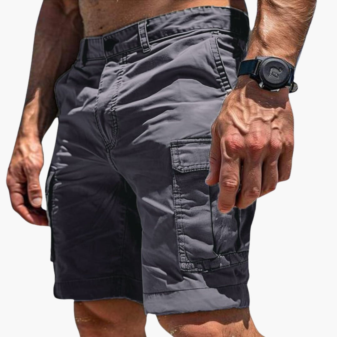 SwissFellas Herren Cargoshorts mit mehreren Cargotaschen, reguläre Passform