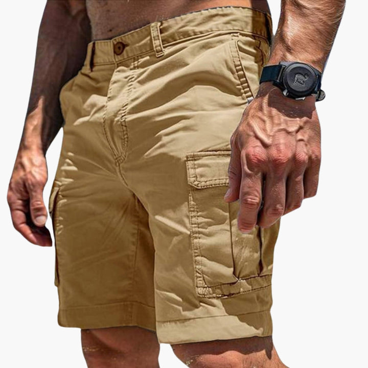 SwissFellas Herren Cargoshorts mit mehreren Cargotaschen, reguläre Passform