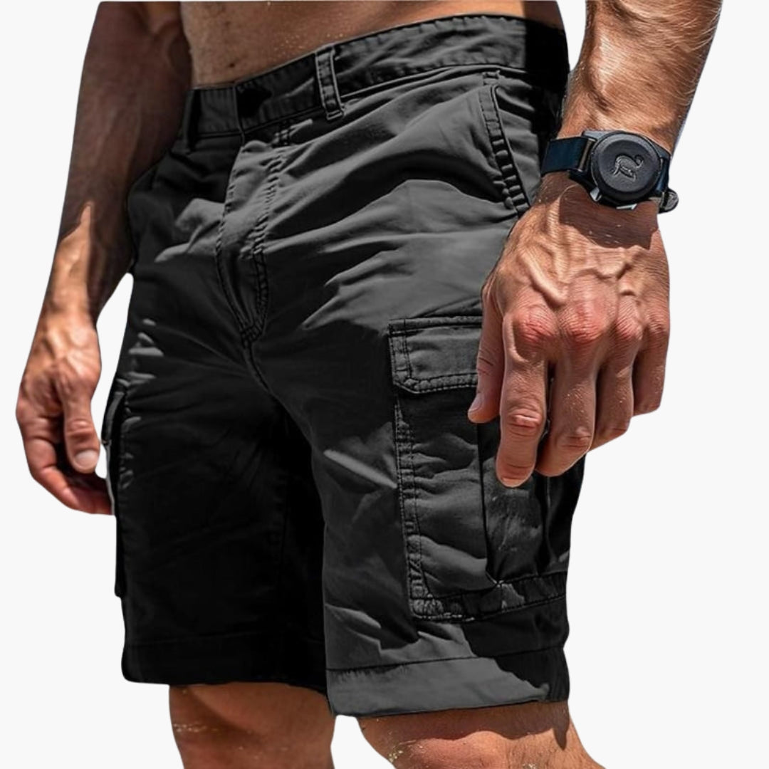 SwissFellas Herren Cargoshorts mit mehreren Cargotaschen, reguläre Passform