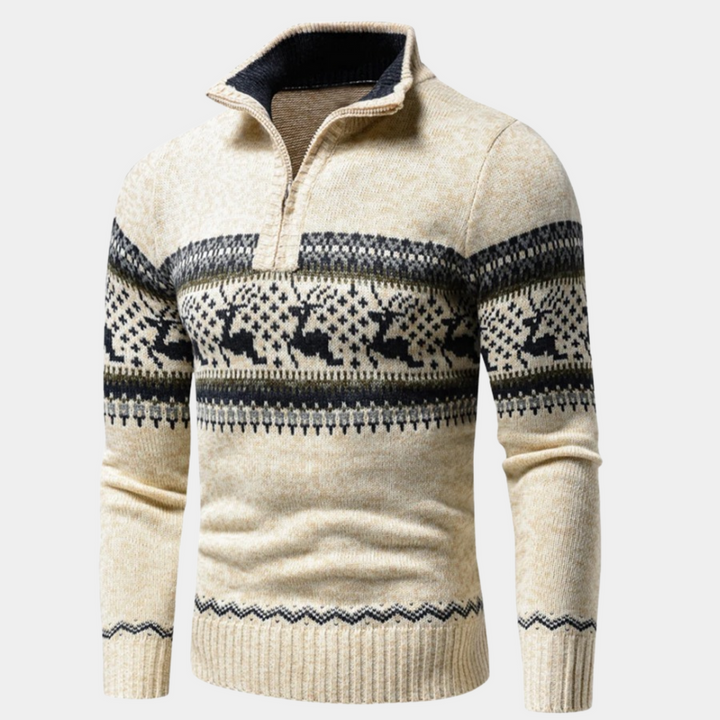 Skandinavischer Zip-Pullover – Warm & Stilvoll
