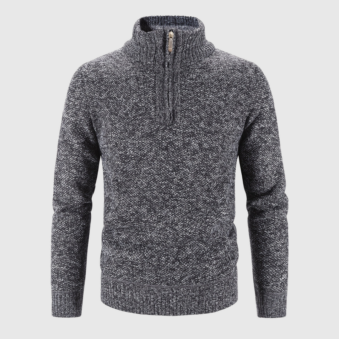 Stilvoller Zip-Pullover – Weich & Vielseitig