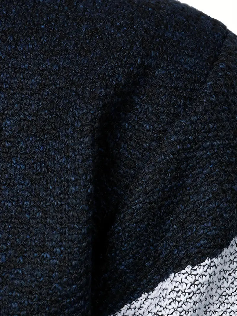 SwissFellas Herren stylischer Zip-Pullover, weich und vielseitig