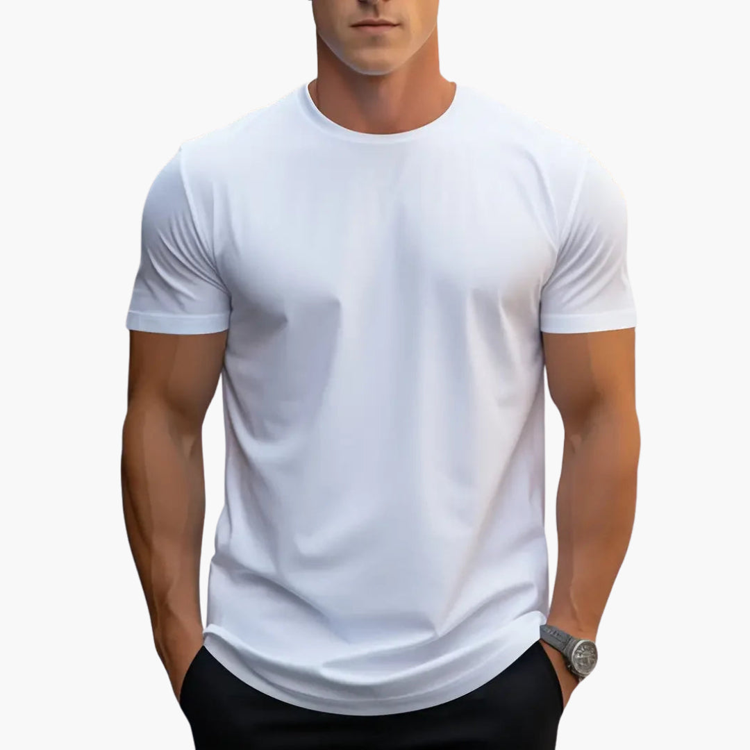 SwissFellas Herren T-Shirt mit Rundhalsausschnitt, klassisch, reguläre Passform