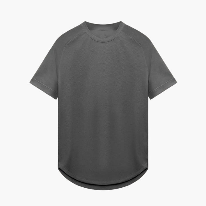 SwissFellas Herren Longline T-Shirt mit abgerundetem Saum, reguläre Passform