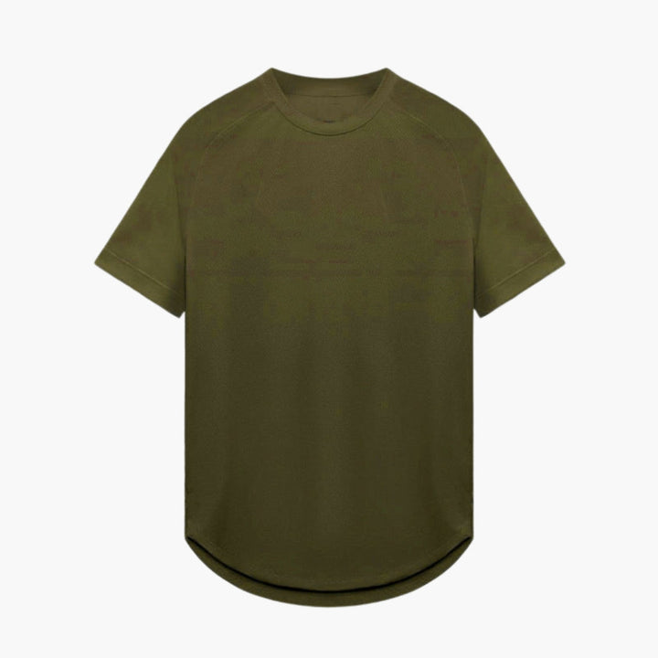 SwissFellas Herren Longline T-Shirt mit abgerundetem Saum, reguläre Passform