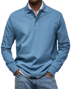 Sebastian | Herren Langarm-Poloshirt mit Kragen