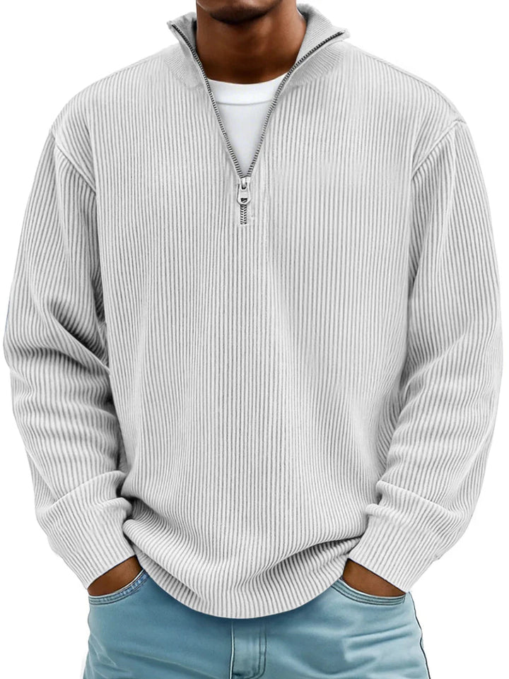 Florian | Herren Half-Zip Pullover mit Struktur