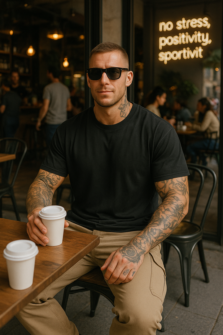 Nolan | Oversized Herren T-Shirt aus Baumwolle