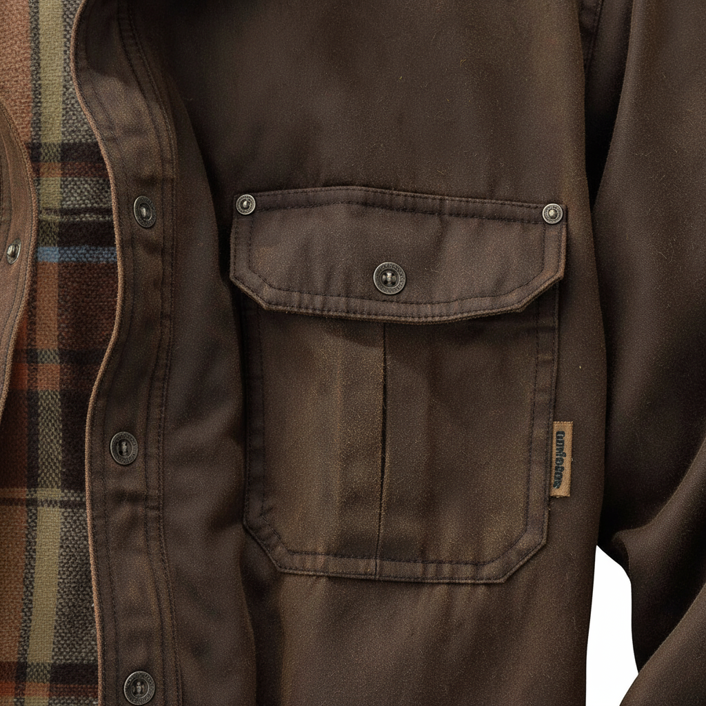 Bruno | Herren Wax Jacke mit kariertem Futter