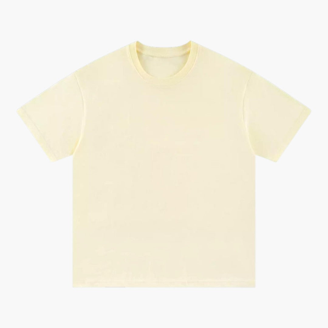 SwissFellas Herren T-Shirt mit Rundhalsausschnitt, unifarben, reguläre Passform