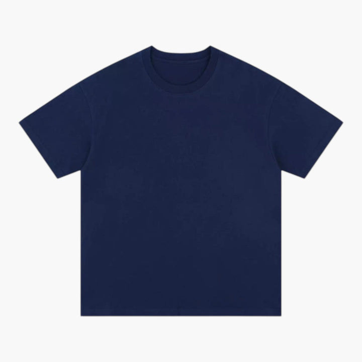 SwissFellas Herren T-Shirt mit Rundhalsausschnitt, unifarben, reguläre Passform