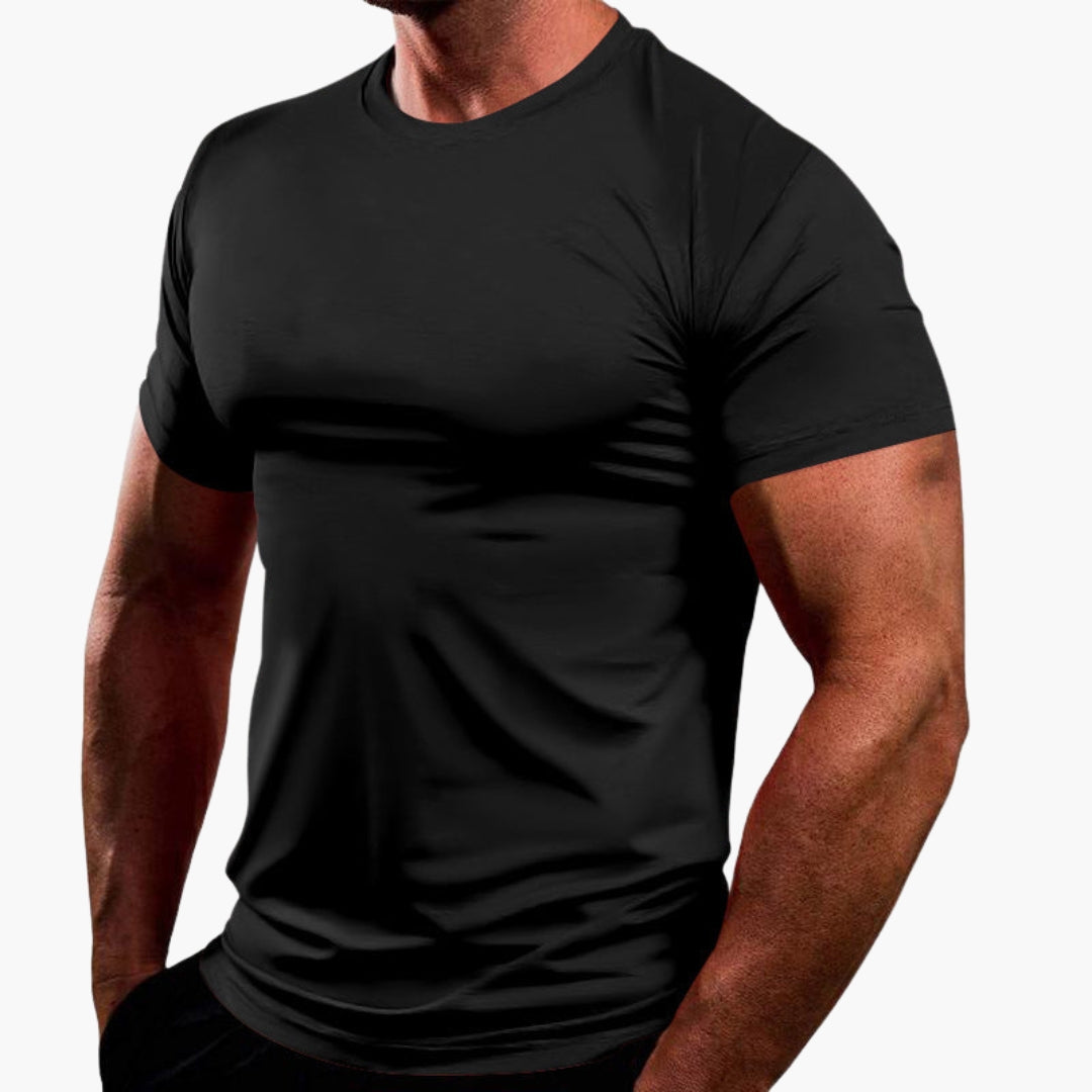 SwissFellas Herren T-Shirt mit Kurzarm und Rundhalsausschnitt, schmale Passform