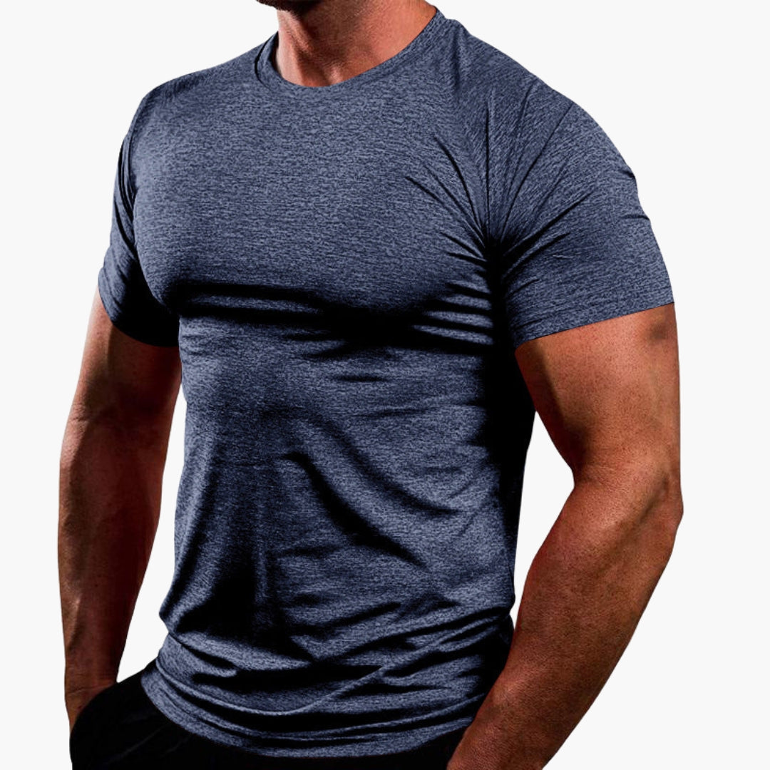 SwissFellas Herren Sport T-Shirt mit Kurzarm und Rundhalsausschnitt, schmale Passform