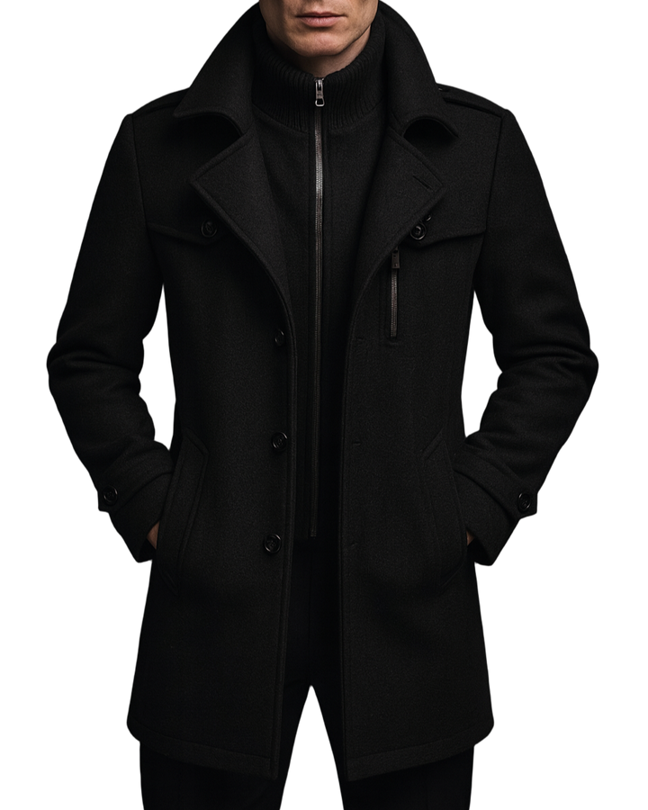 Mantel für Herren im Woll-Look