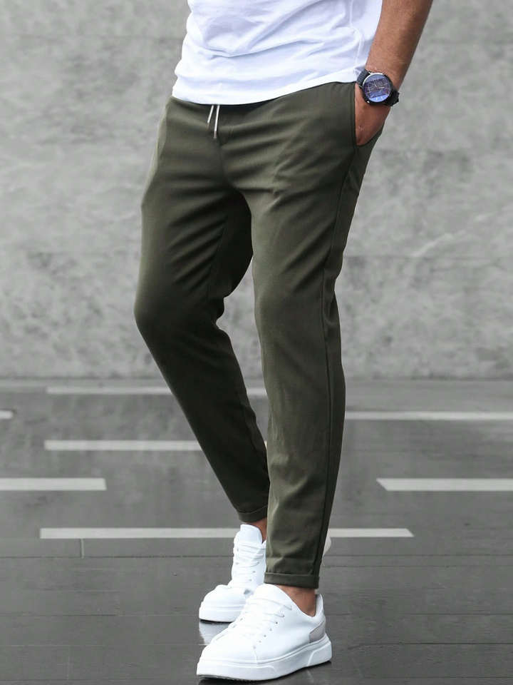 Fabian | Herren Slim Fit Freizeithose mit Kordelzug