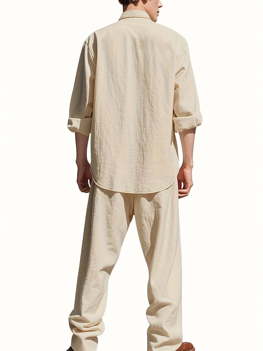 Damian | Herren Leinen Set mit Hemd und Hose