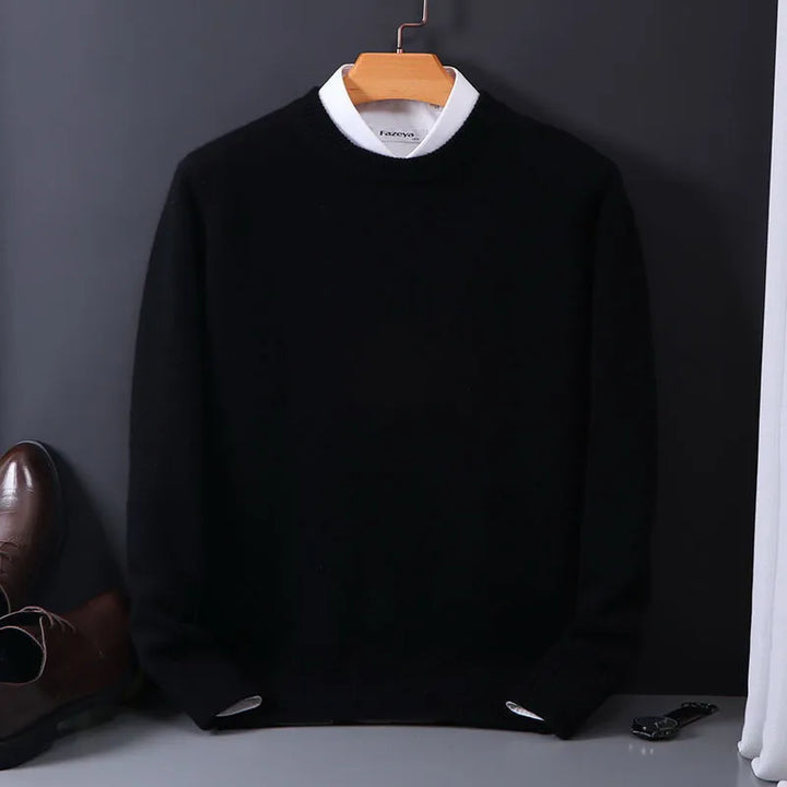 Lorenz | Herren Kaschmir Pullover mit Rundhalsausschnitt