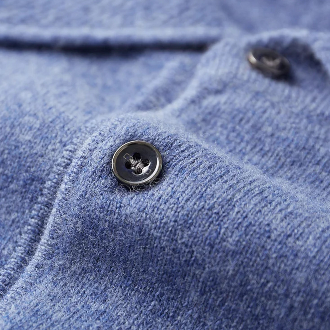 Felix | Herren Merino Polo Pullover mit Kragen