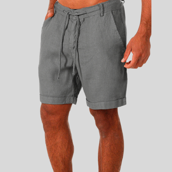 Ernesto | Herren Leinen Shorts mit Kordelzug