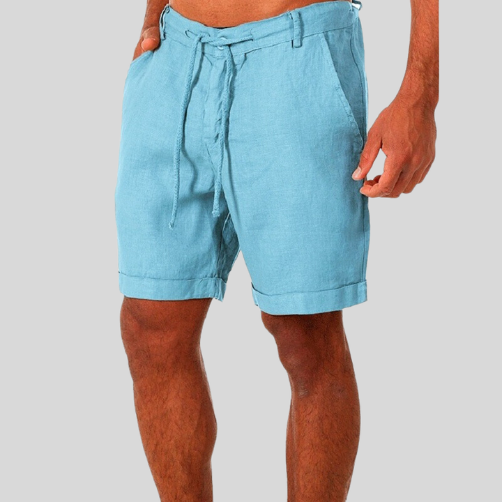 Ernesto | Herren Leinen Shorts mit Kordelzug