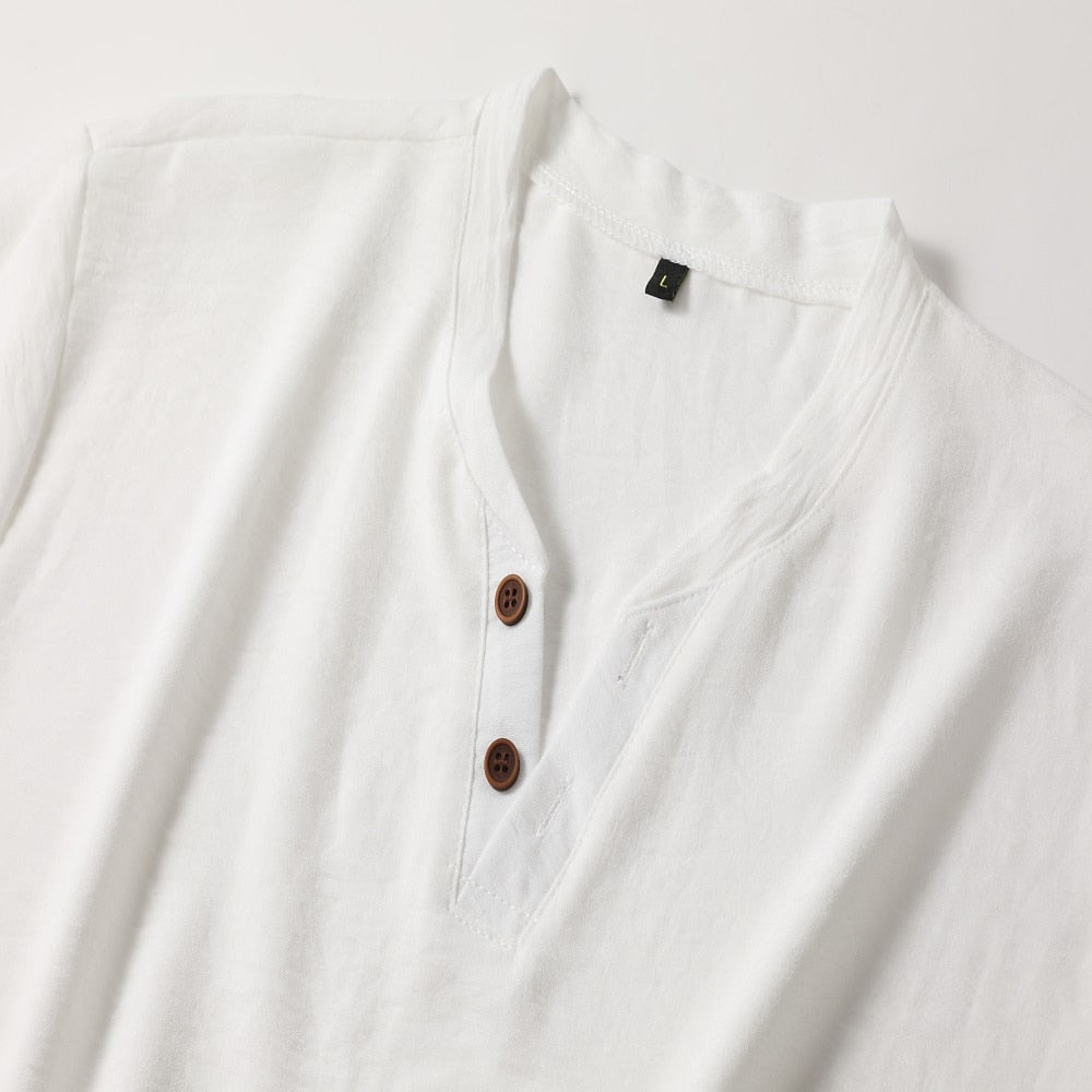 Rafael | Herren V-Ausschnitt Shirt Slim Fit