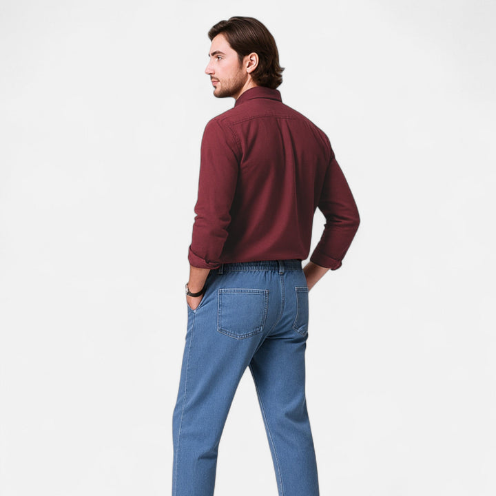 Hemd für Herren mit Slim-Fit Schnitt und langen Ärmeln