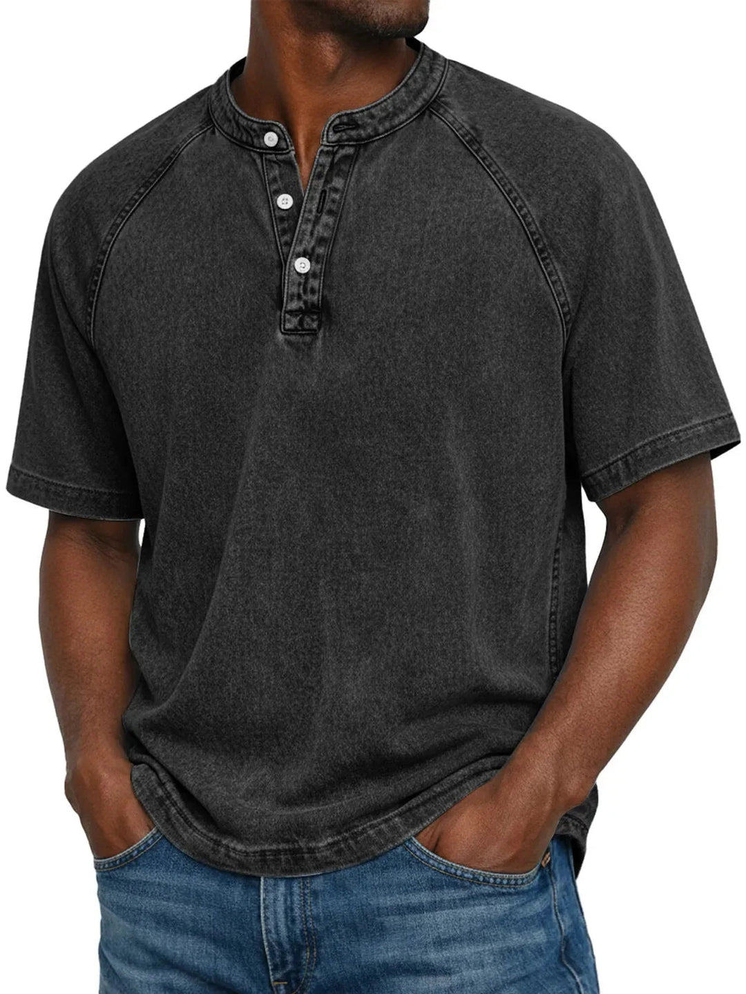 Ruben | Herren Vintage Shirt mit Knopfleiste