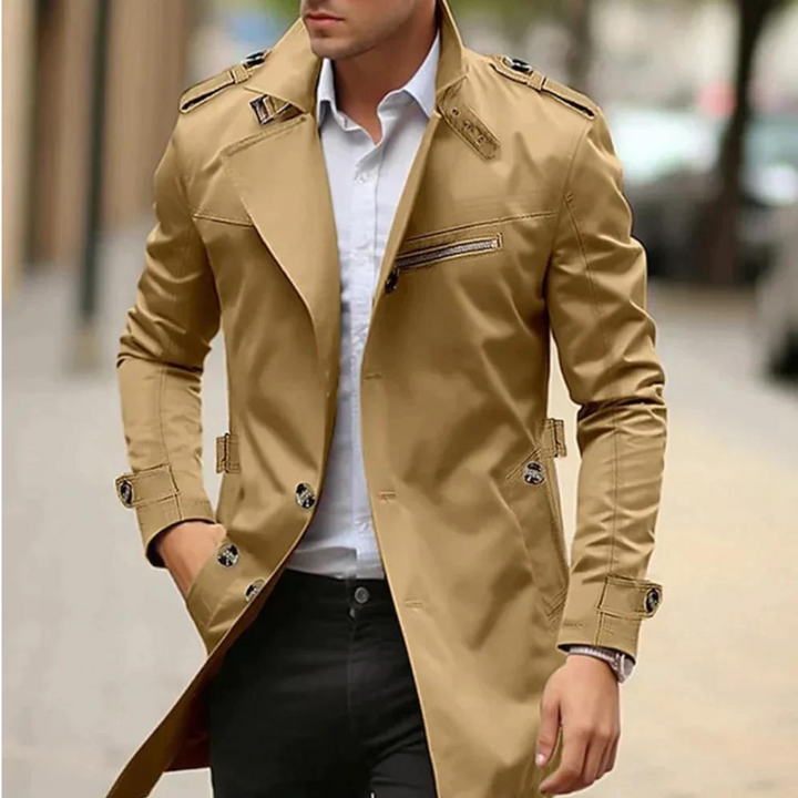 Trenchjacke für Herren mit klassischem Revers
